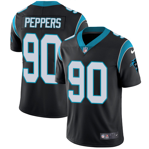 Nike Panthers #90 Julius Peppers Black Team Color Men's Stitched NFL Vapor Untouchable Limited Jersey